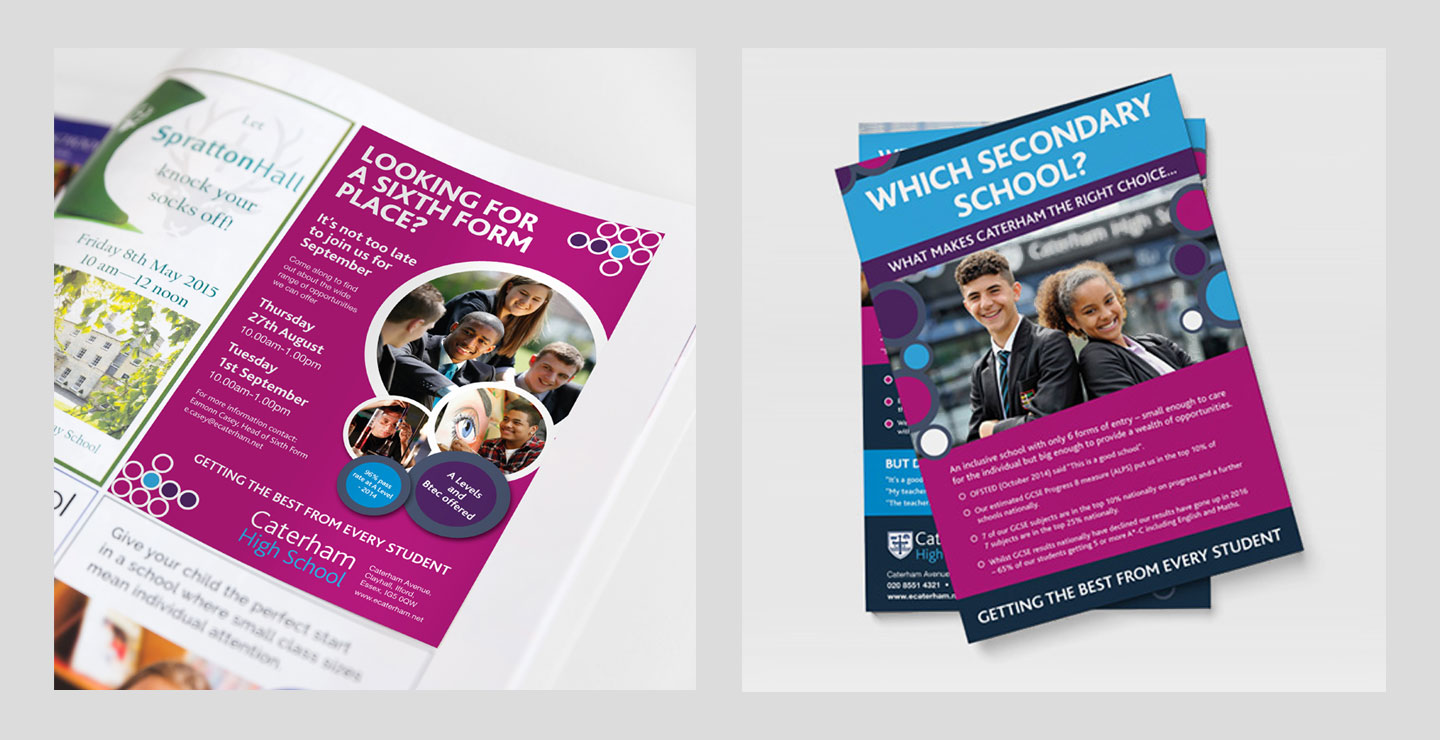 Leaflet and advertising designs