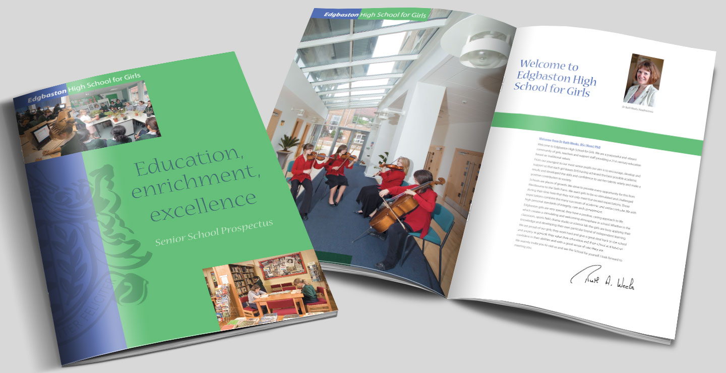 School prospectus design and print