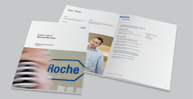 Design materials created by WSA for the Roche campaign