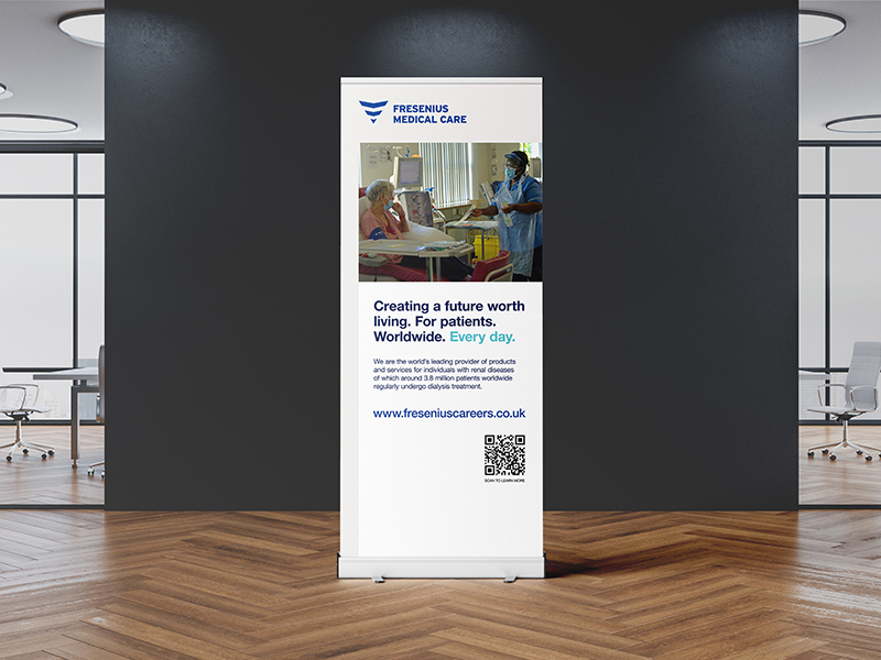 An image of a healthcare careers recruitment pop up banner
