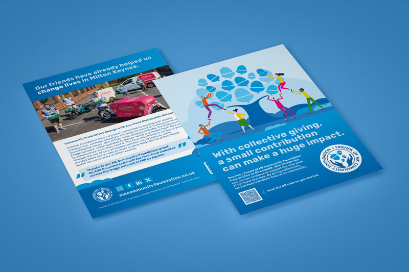 Friends of Milton Keynes Community Foundation promotional flyer design