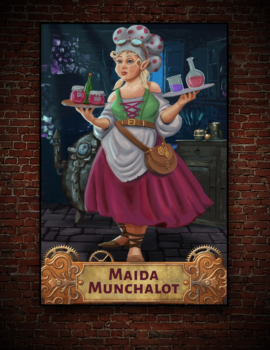 a picture of the hidden valley character called Maida Munchalot